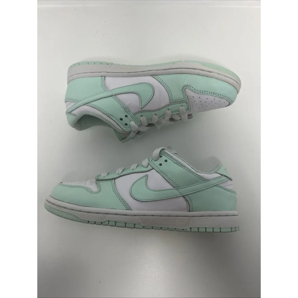 Nike Dunk Low Sneakers Youth Size 3Y, Women's Sz 4.5 White/Mint Foam FZ3536-100